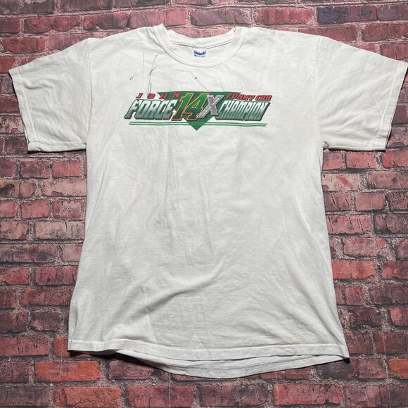John Force American Racing Legend NHRA Autographed 2006 T Shirt Size L Y2K - Picture 2 of 4
